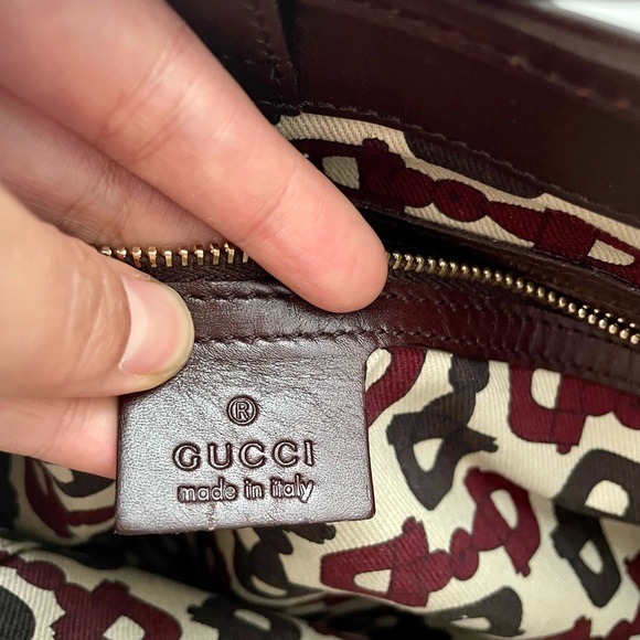 Gucci Guccissima brown leather small hobo - Picture 9 of 14